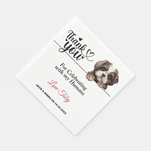 Shih Tzu Wedding Dank u Servet (Hoek)