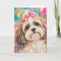 Shih Tzu Wenskaart