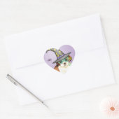 Shih Tzu Witch Hart Sticker (Envelop)