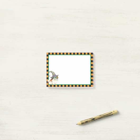 Shih Tzu Witch Post-it® Notes (Op bureau)