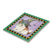 Shih Tzu Witch Tegeltje (Zijkant)