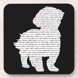 Shih Tzu Word Art Onderzetter