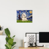 Shih Tzu (Y) - Sterrennacht Poster (Thuiskantoor)