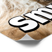 Shih tzu yawning laughing smile text customize poster (Hoek)