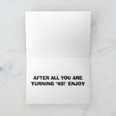 Shih Tzu ZEGGEN "40" DUS WIL JE ONTSPANNEN OP VERJ Kaart (Binnen)