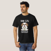Shih Tzu Zister/Hondenliefhebber T-shirt (Voorkant volledig)