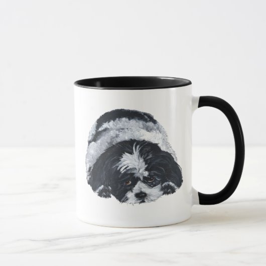 Shih Tzu Zwart & Wit Mok (Rechts)