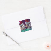 Shih Tzues Shih Twee Kerst sticker (Envelop)
