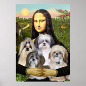 Shih Tzus 4-MONA Poster (Voorkant)