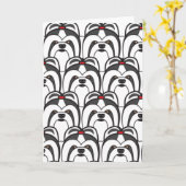 Shih Tzus Kaart (Gele Bloem)