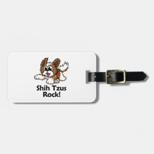 Shih Tzus Rock! Bagagelabel