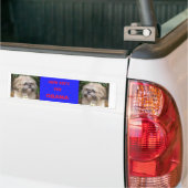 Shih Tzu's voor Obama Bumpersticker (Op Truck)
