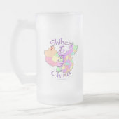 Shihezi China Matglas Bierpul (Links)