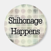 Shihonage Happens - Aikido Humor Magneet (Voorkant)