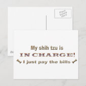 shihtzu briefkaart (Voorkant / Achterkant)