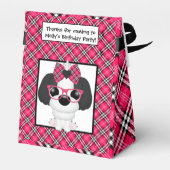 Shihtzu Honden Gepersonaliseerde Verjaardagsfeestg Bedankdoosjes (Achterkant)