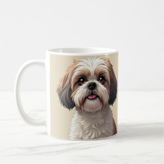 shihtzu Mandoo Koffiemok (Links)