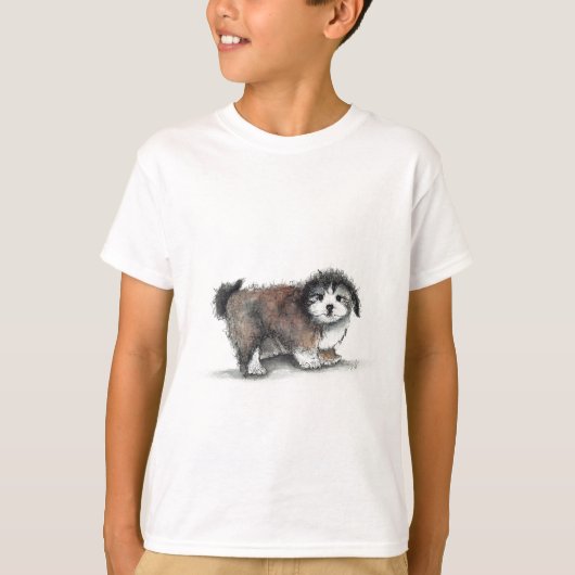 Shihtzu Puppy Dog, Pet T-shirt (Voorkant)