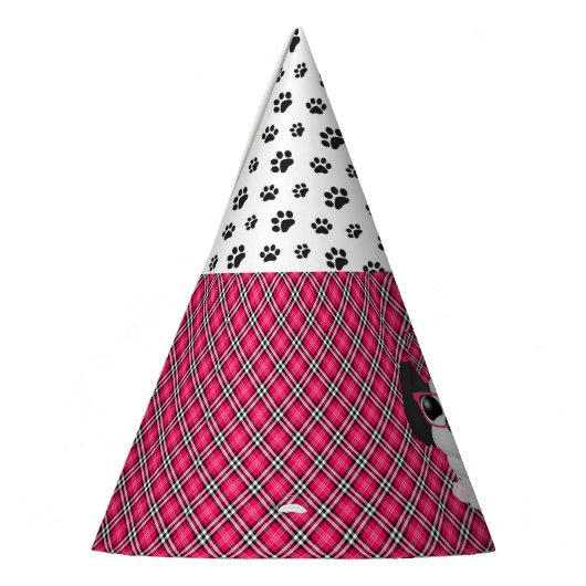 Shihtzu Puppy Dogs a Nerd Pink Birthday Party Pett Feesthoedjes (Links)