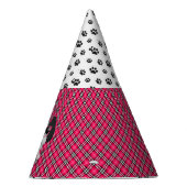 Shihtzu Puppy Dogs a Nerd Pink Birthday Party Pett Feesthoedjes (Rechts)