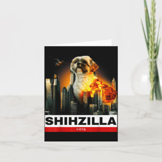 Shihzilla - Grappige Shih Tzu Kaart