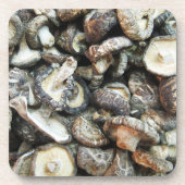 Shiitake paddenstoelen bier onderzetter (Voorkant)