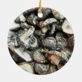 Shiitake paddenstoelen keramisch ornament (Achterkant)