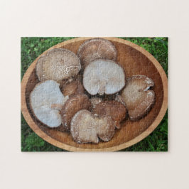 Shiitake paddenstoelen legpuzzel