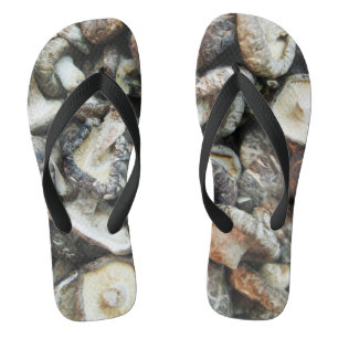 Shiitake-paddenstoelen Teenslippers