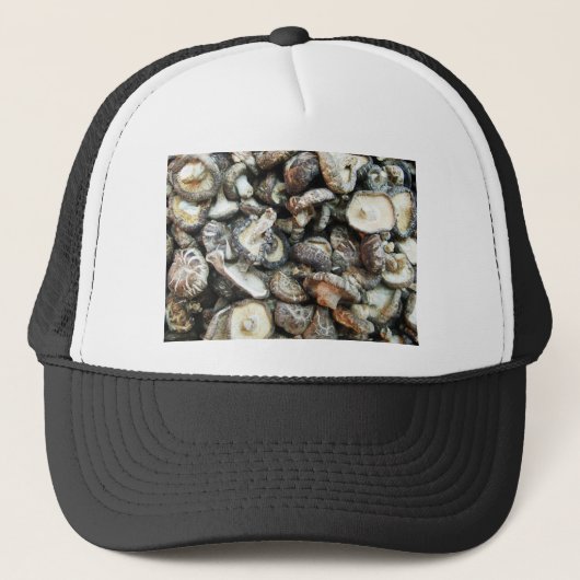 Shiitake paddenstoelen trucker pet (Voorkant)