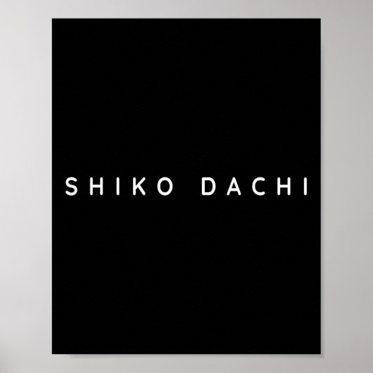 Shiko Dachi Karate Beginner Modern Poster (Voorkant)