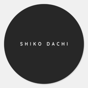 Shiko Dachi Karate Beginner Modern Ronde Sticker
