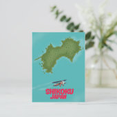 Shikoku Japan kaart (Staand voorkant)