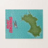 Shikoku Japan-kaart Legpuzzel (Horizontaal)
