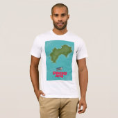 Shikoku Japan-kaart T-shirt (Voorkant volledig)