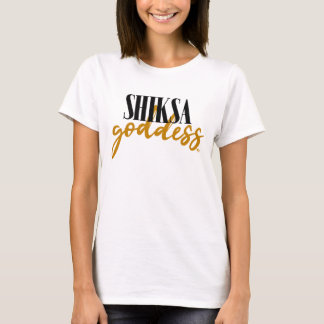 Shiksa Godin Glam Joodse Typografie T-shirt
