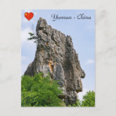 Shilin-pinnacles Steenwoud - Yunnan,China,Azië Briefkaart (Voorkant)