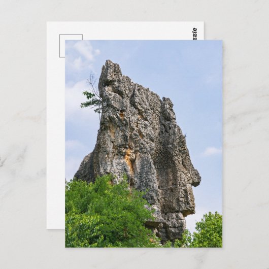 Shilin pinnacles Stone forest - Yunnan, China, Azi Briefkaart (Voorkant / Achterkant)