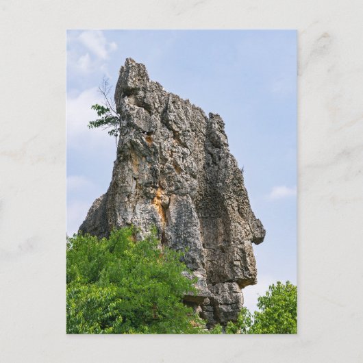 Shilin pinnacles Stone forest - Yunnan, China, Azi Briefkaart (Voorkant)