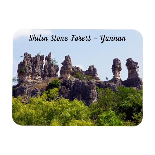 Shilin pinnacles Stone forest - Yunnan, China, Azi Magneet (Horizontaal)