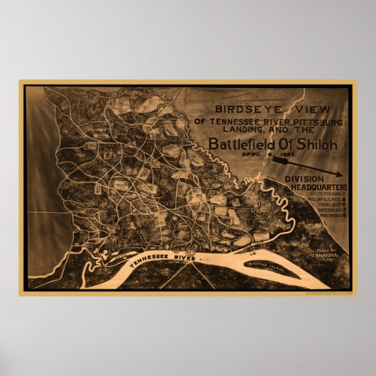 Shiloh Bird's Eye Uitzicht Poster (Voorkant)