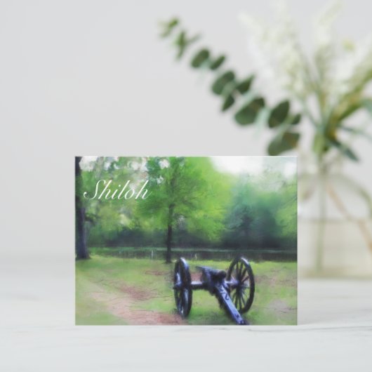 Shiloh en het kanon bij Bloody Pond Briefkaart (Staand voorkant)