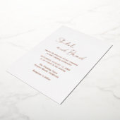 Shiloh moderne elegante bruiloft folie uitnodiging (Gedraaid)