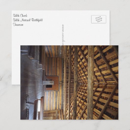 Shiloh National Battlefield Church, Tennessee Briefkaart (Voorkant / Achterkant)