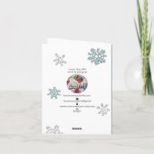 Shiloh Shepard met sneeuw Feestdagen Kaart (Achterkant)