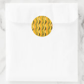 Shima-Shima, Japans patroon, Ronde Sticker (Tas)