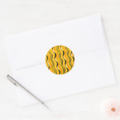 Shima-Shima, Japans patroon, Ronde Sticker (Envelop)