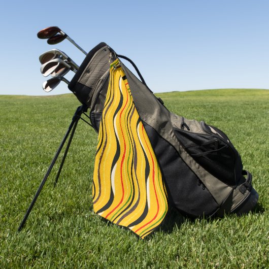 Shima-Shima, kleurrijk patroon, Golfhanddoek (Groen)