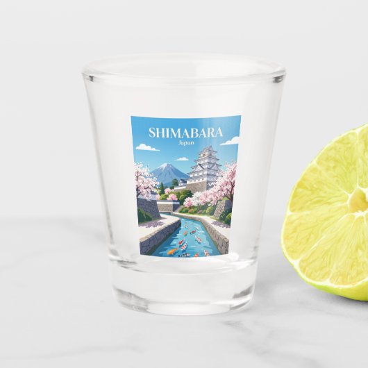Shimabara Japan Shot Glas (Voorkant)