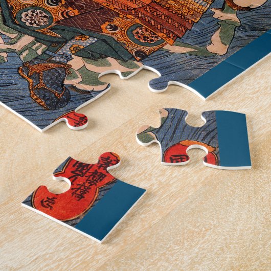 Shimamura Danjo Takanori (Samurai) door Kuniyoshi Legpuzzel (Zijkant)